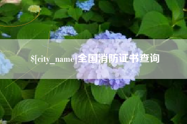 华容全国消防证书查询