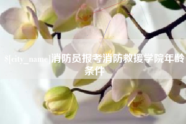华容消防员报考消防救援学院年龄条件