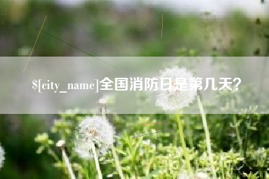 华容全国消防日是第几天？