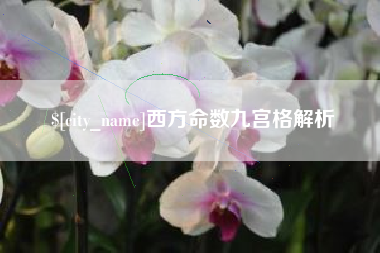 华容西方命数九宫格解析