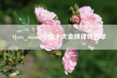 华容中国十大金牌律师名单