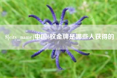 华容中国6枚金牌是哪些人获得的