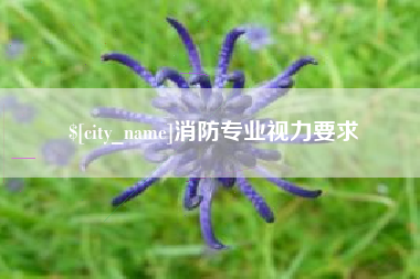 华容消防专业视力要求