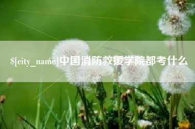 华容中国消防救援学院都考什么