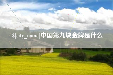 华容中国第九块金牌是什么