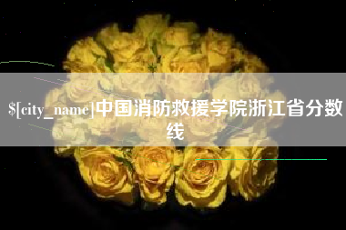 华容中国消防救援学院浙江省分数线