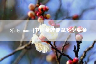 华容中国金牌能拿多少奖金