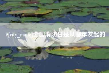 华容全国消防日是从哪年发起的