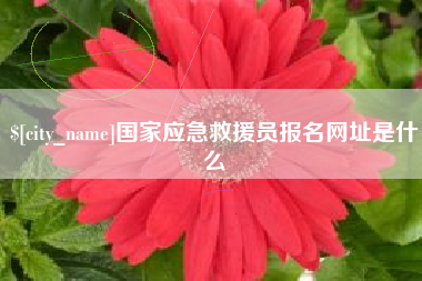 华容国家应急救援员报名网址是什么