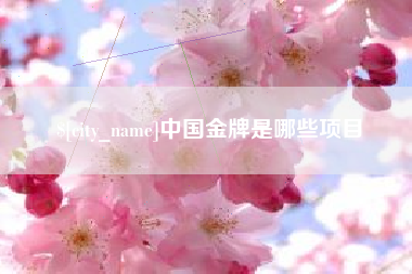 华容中国金牌是哪些项目