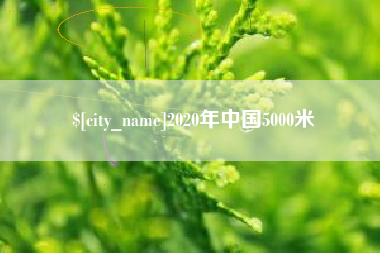 华容2020年中国5000米